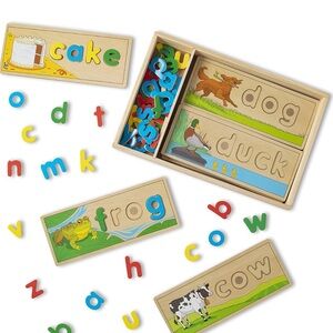 Melissa & Doug See & Spell Wooden Educational Toy
